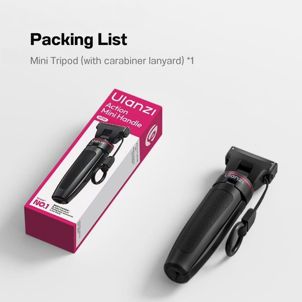 ขาตั้งกล้อง ไม้เซลฟี่ ULANZI MT99 ระบบแม่เหล็ก ยืดได้ 3 ระดับ สำหรับ DJI ACTION 6, NANO ขนาดพกพา สีดำ_9