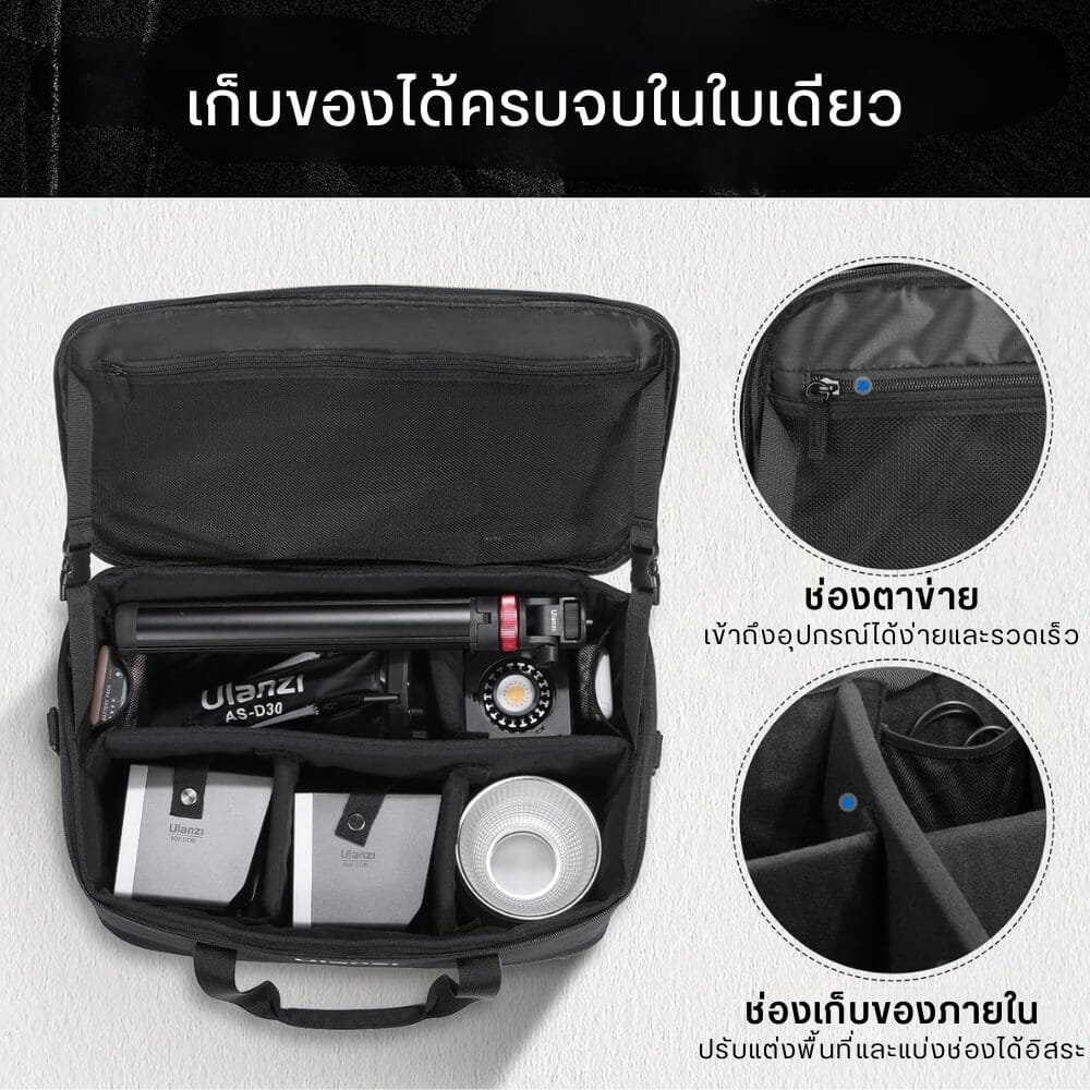 กระเป๋าอเนกประสงค์ ULANZI OM01 ขนาดพกพา สีดำ