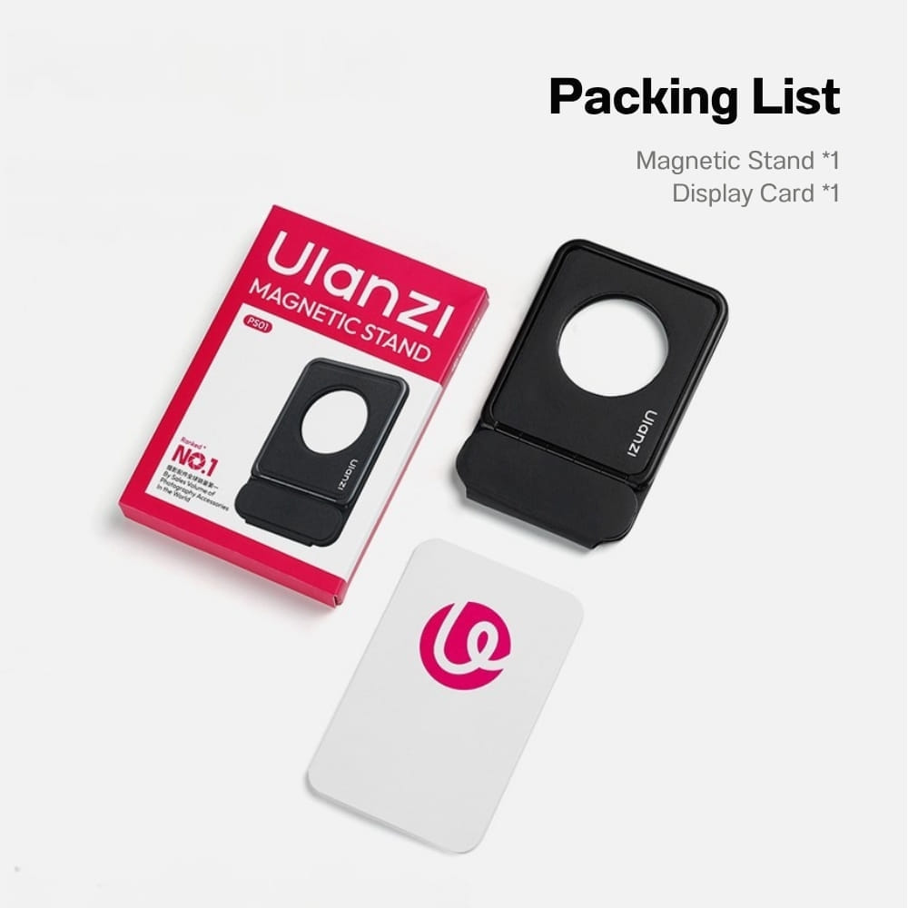 ขาตั้งมือถือ ระบบแม่เหล็ก ULANZI PS01 พับได้ บางเพียง 0.7CM สำหรับถ่ายวิดีโอ VLOG ขนาดพกพา สีส้ม