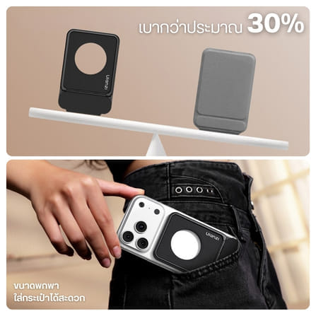 ขาตั้งมือถือ ระบบแม่เหล็ก ULANZI PS01 พับได้ บางเพียง 0.7CM สำหรับถ่ายวิดีโอ VLOG ขนาดพกพา สีส้ม_3