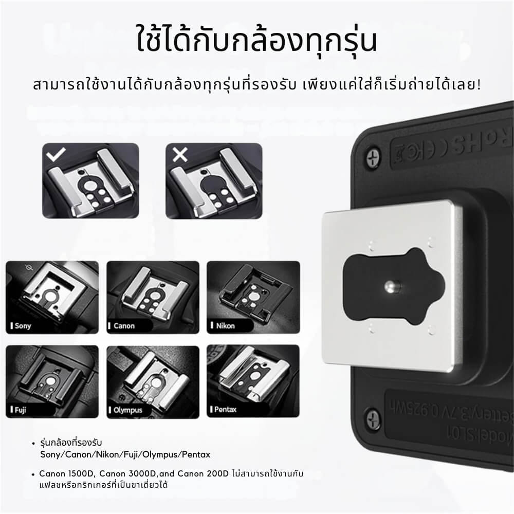 แฟลชกล้อง ULANZI SL02 ขนาดพกพา สีดำ_3