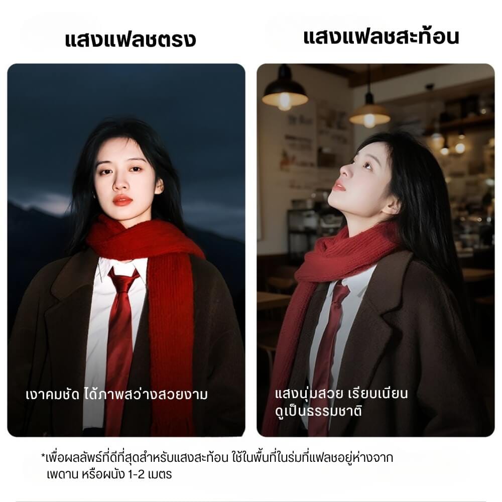แฟลชกล้อง ULANZI SL03 ขนาดพกพา สีขาว