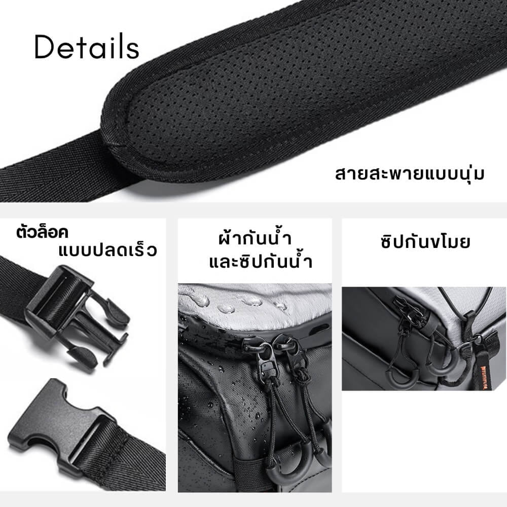 กระเป๋ากล้อง ULANZI SU02 ขนาดความจุ 13 ลิตร สีเทา_9