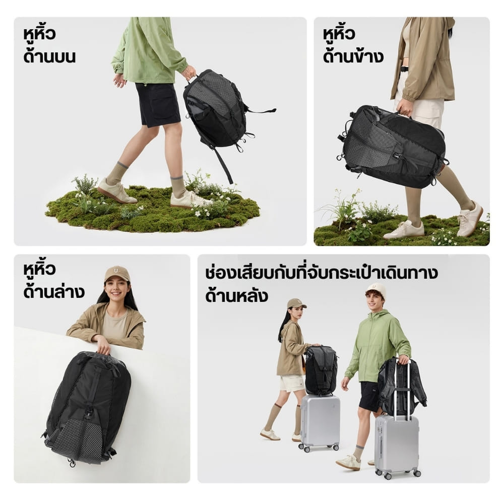 กระเป๋าเป้ใส่ NOTEBOOK กระเป๋าเดินทาง ULANZI TP01 สีดำ ขนาด 25L ใส่แล็ปท็อป กล้อง หลายฟังก์ชั่น