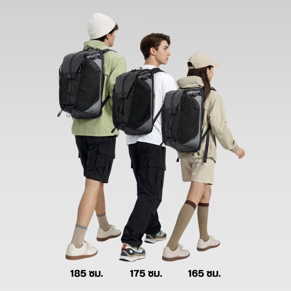 กระเป๋าเป้ใส่ NOTEBOOK กระเป๋าเดินทาง ULANZI TP01 สีดำ ขนาด 25L ใส่แล็ปท็อป กล้อง หลายฟังก์ชั่น_5