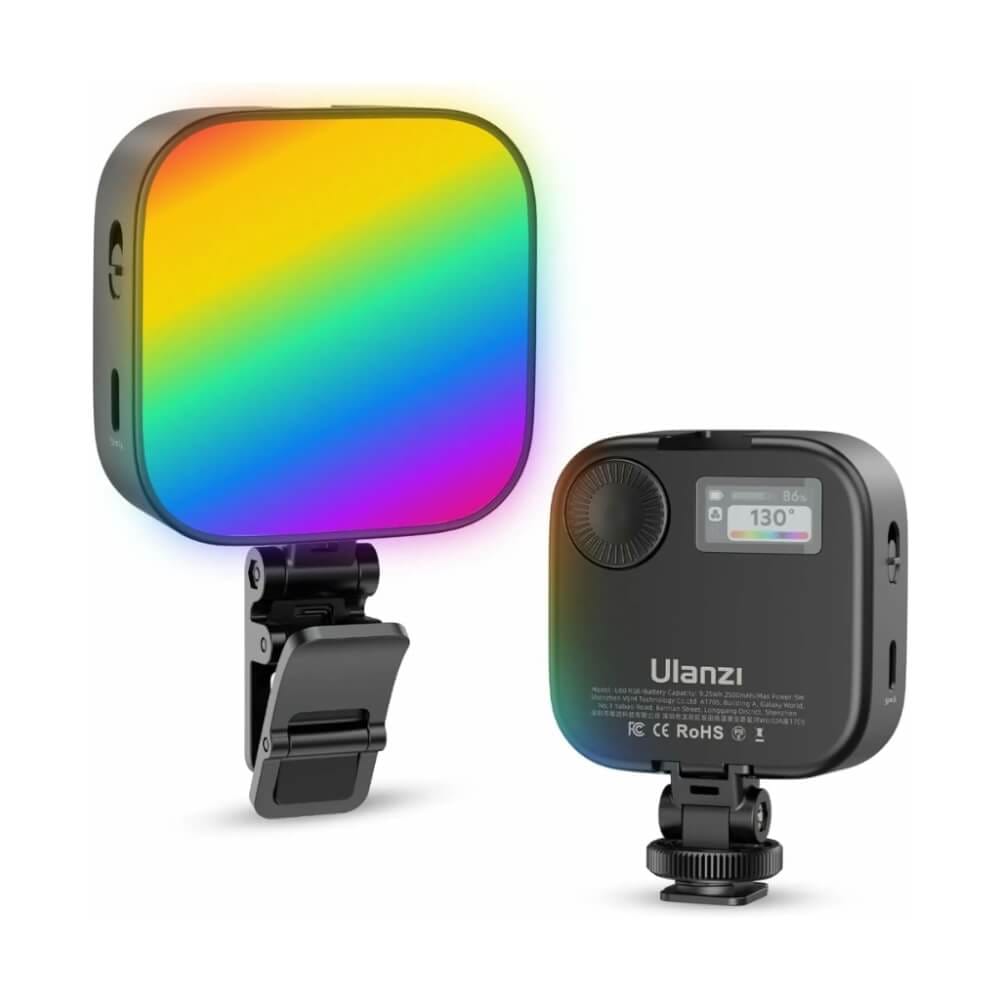 ไฟ LED อเนกประสงค์ ULANZI U60 RGB ขนาดพกพา สีดำ ไฟเซลฟี่ ไฟติดหัวกล้อง ไฟดารา_0