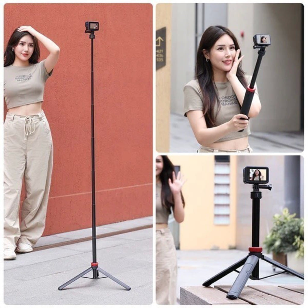 ขาตั้งกล้อง ULANZI GO-QUICK II 1.4M รองรับ GOPRO 12/11/10/9 กล้องแอคชั่นแคม ขนาดพกพา สีดำ_6
