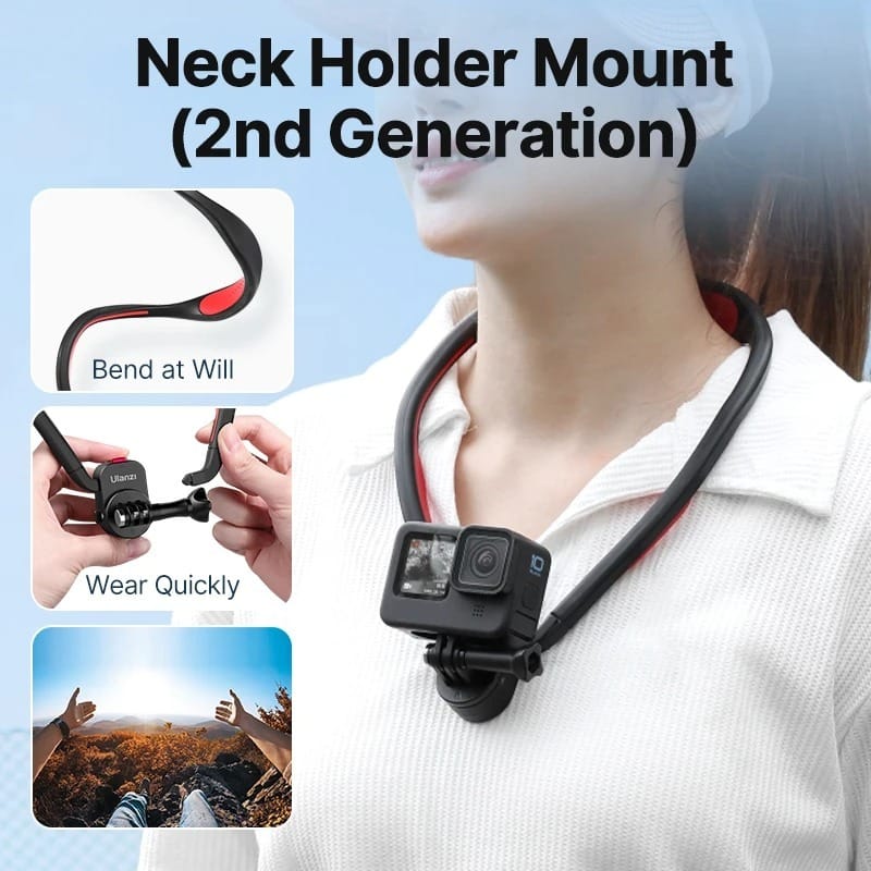 สายคล้องคอ ULANZI GO-QUICK II V2 ระบบแม่เหล็ก รองรับ GOPRO 12/11/10/9 สีดำ_1