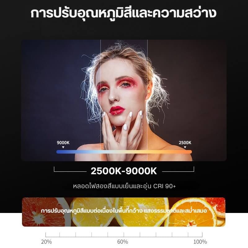 ด้ามจับมือถือพร้อมไฟ LED ULANZI URIG LIGHT ขนาดพกพา สีดำ อุปกรณ์ถ่ายคอนเทนต์ เซลฟี่