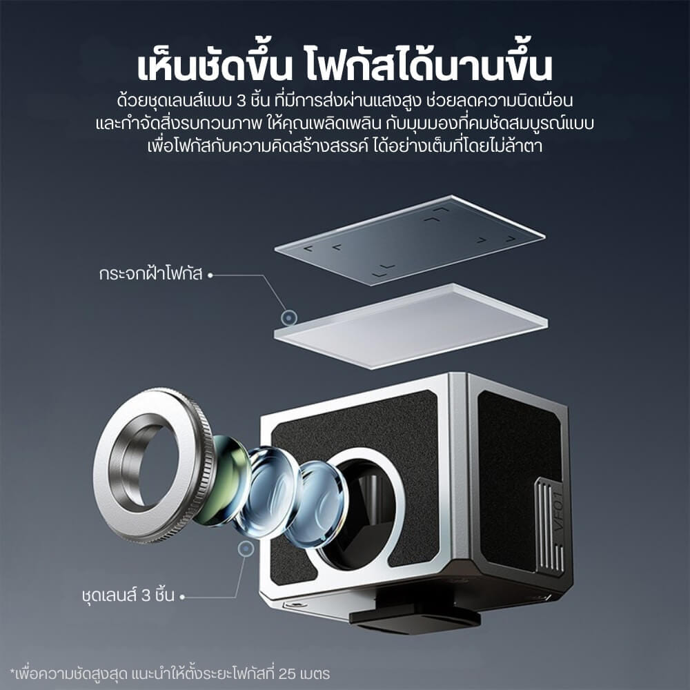 วิวไฟน์เดอร์ ULANZI VF01 ขนาดพกพา สีเงิน