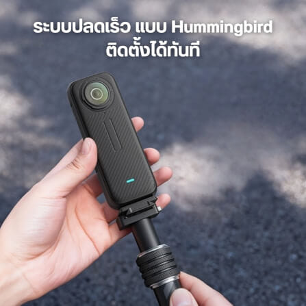 แขนจับ ไม้ล่องหน ติดมอเตอร์ไซค์ ULANZI VL03 รองรับ INSTA360 GOPRO สีดำ_4