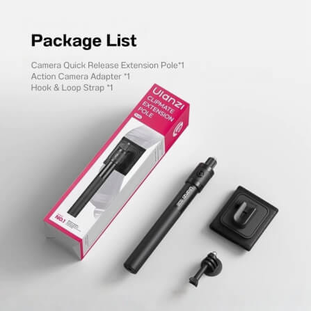 ไม้เซลฟี่ ULANZI VL04 สำหรับกล้อง GOPRO, DJI ACTION, INSTA360 ขนาดพกพา สีดำ_10