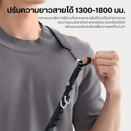 สายคล้องกล้อง ULANZI YF01 แบบ 3IN1 เป็นสายชาร์จเร็ว 240W ในตัว แปลงเป็นสายคล้องข้อมือได้ สีดำ_7