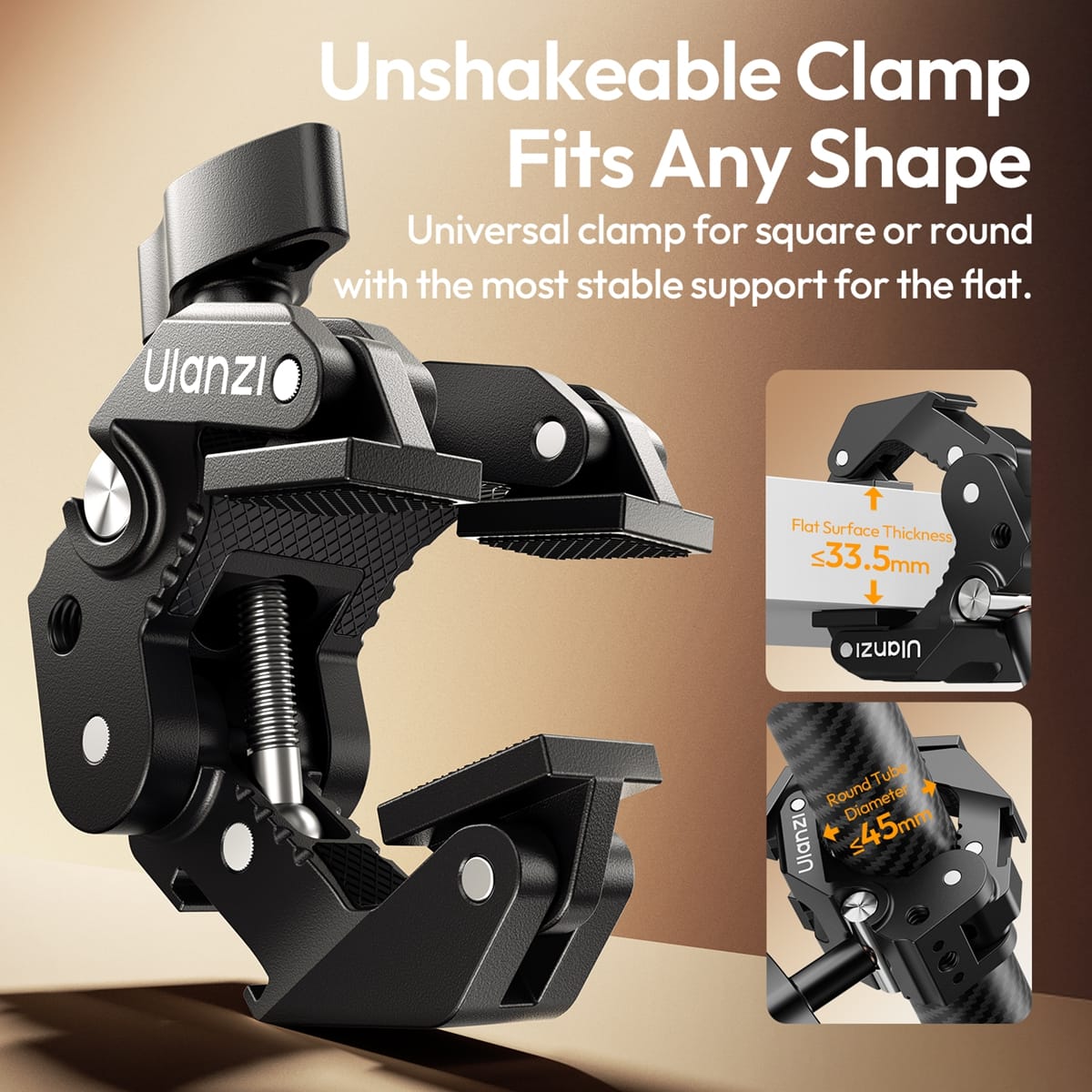 แขนยึดโต๊ะ ULANZI CO78 SUPER CLAMP ต่อกล้อง ไฟ สีดำ_2