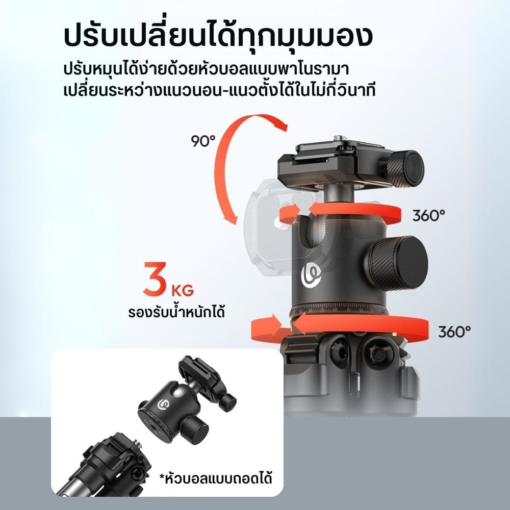 ขาตั้งกล้อง ULANZI TT30 ขนาดพกพา สีดำ_4
