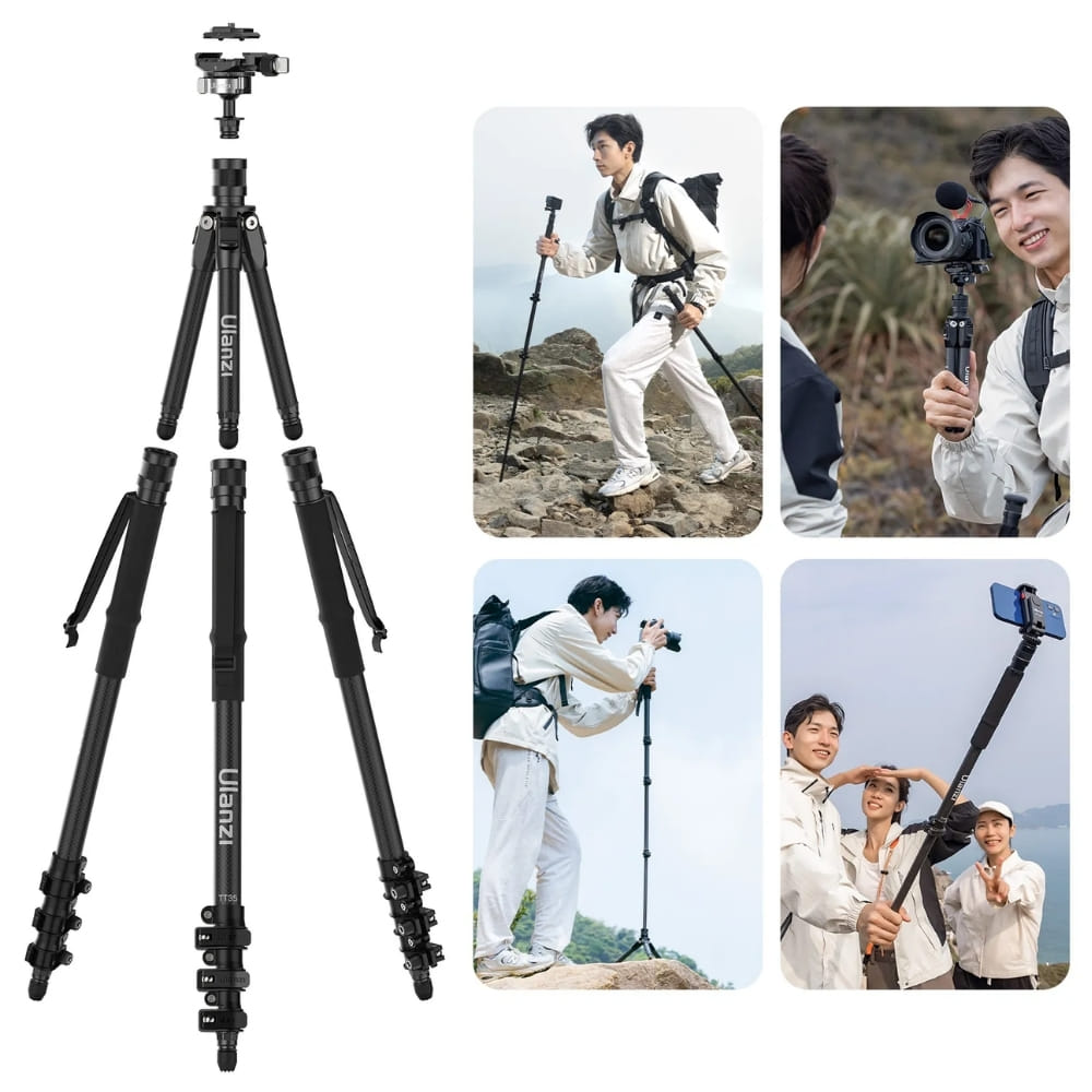 ขาตั้งกล้อง ULANZI TT35 แบบพกพา สายเที่ยว สีดำ_0