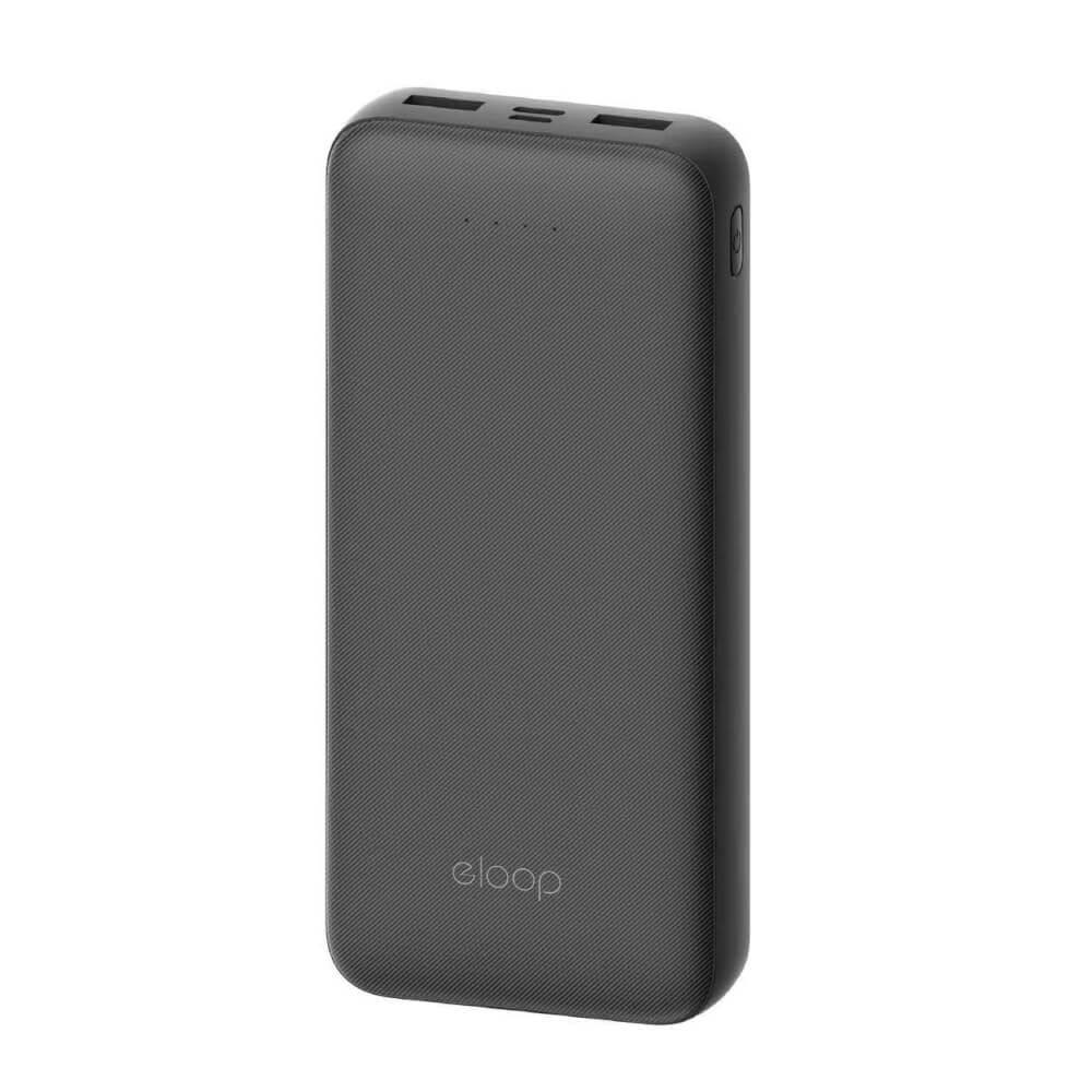 แบตเตอรี่สำรอง ORSEN BY ELOOP E34 สีดำ 20000MAH POWERBANK 2.4A 12W