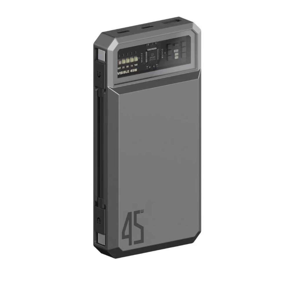 แบตเตอรี่สำรอง ORSEN BY ELOOP E59C สีเทา 20000MAH ชาร์จเร็ว 45W รองรับ QC3.0 PD PPS UFCS