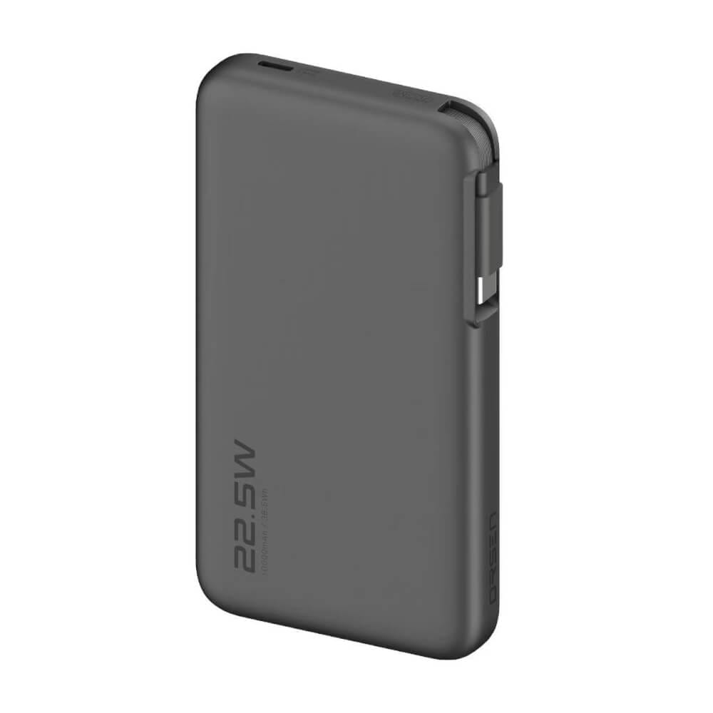 แบตเตอรี่สำรอง ORSEN BY ELOOP E60 สีดำ 10000MAH ชาร์จเร็ว 22.5W PD 3.0 มีสายในตัว