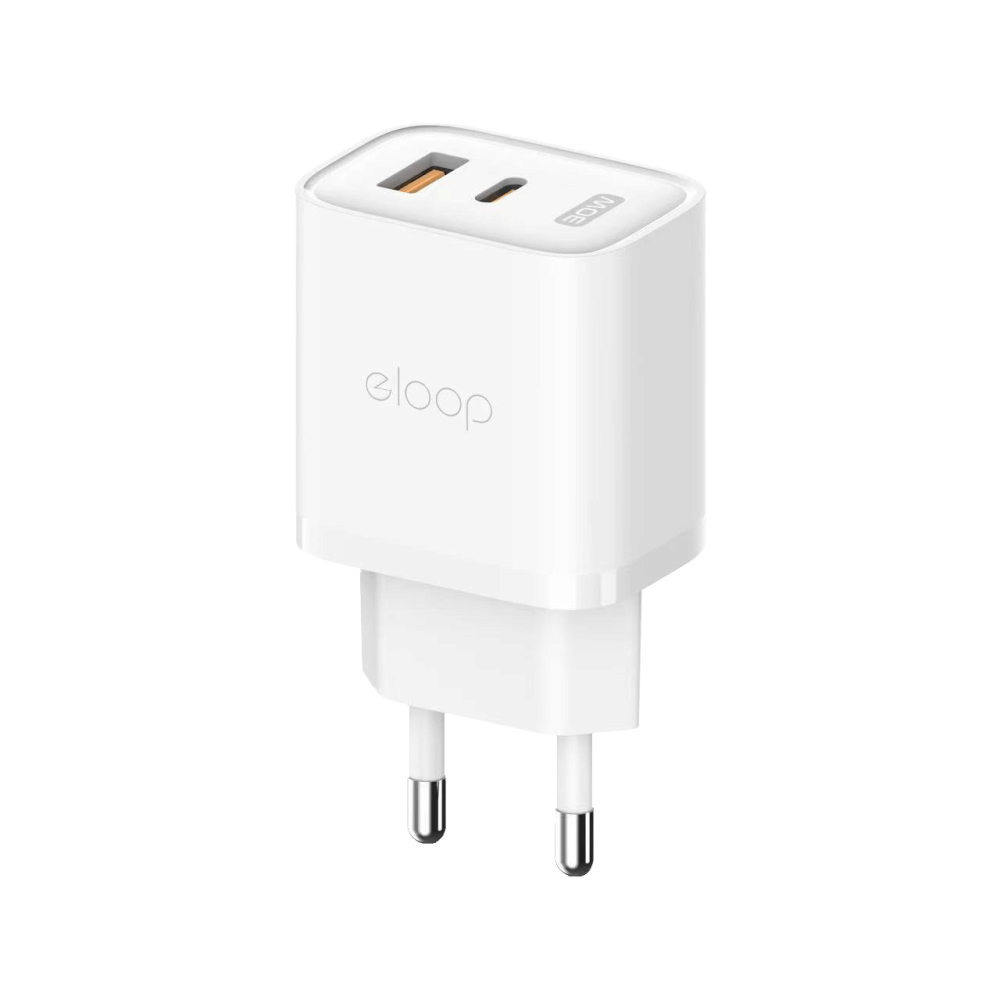 หัวชาร์จ ELOOP C31T สีขาว ชาร์จเร็ว 30W PD QC 3.0