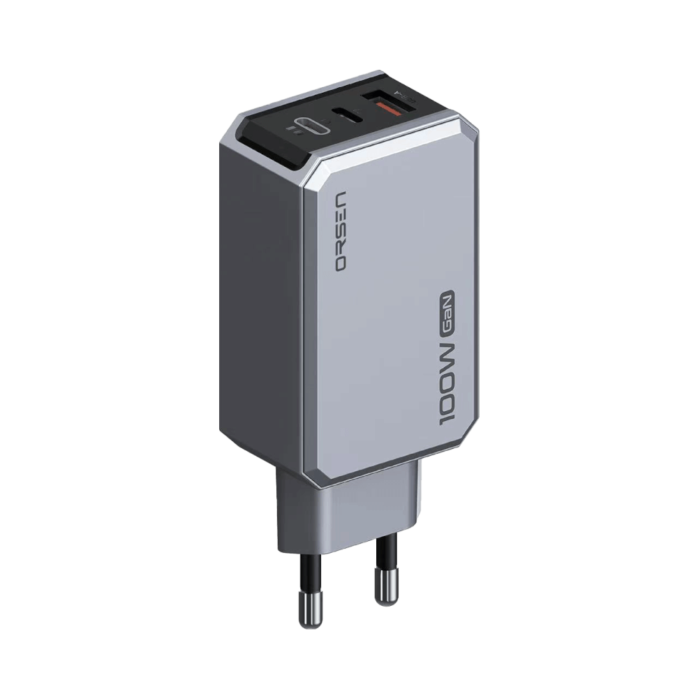 หัวชาร์จ ORSEN BY ELOOP C101T สีเงิน ชาร์จเร็ว 100W PD QC PPS_0