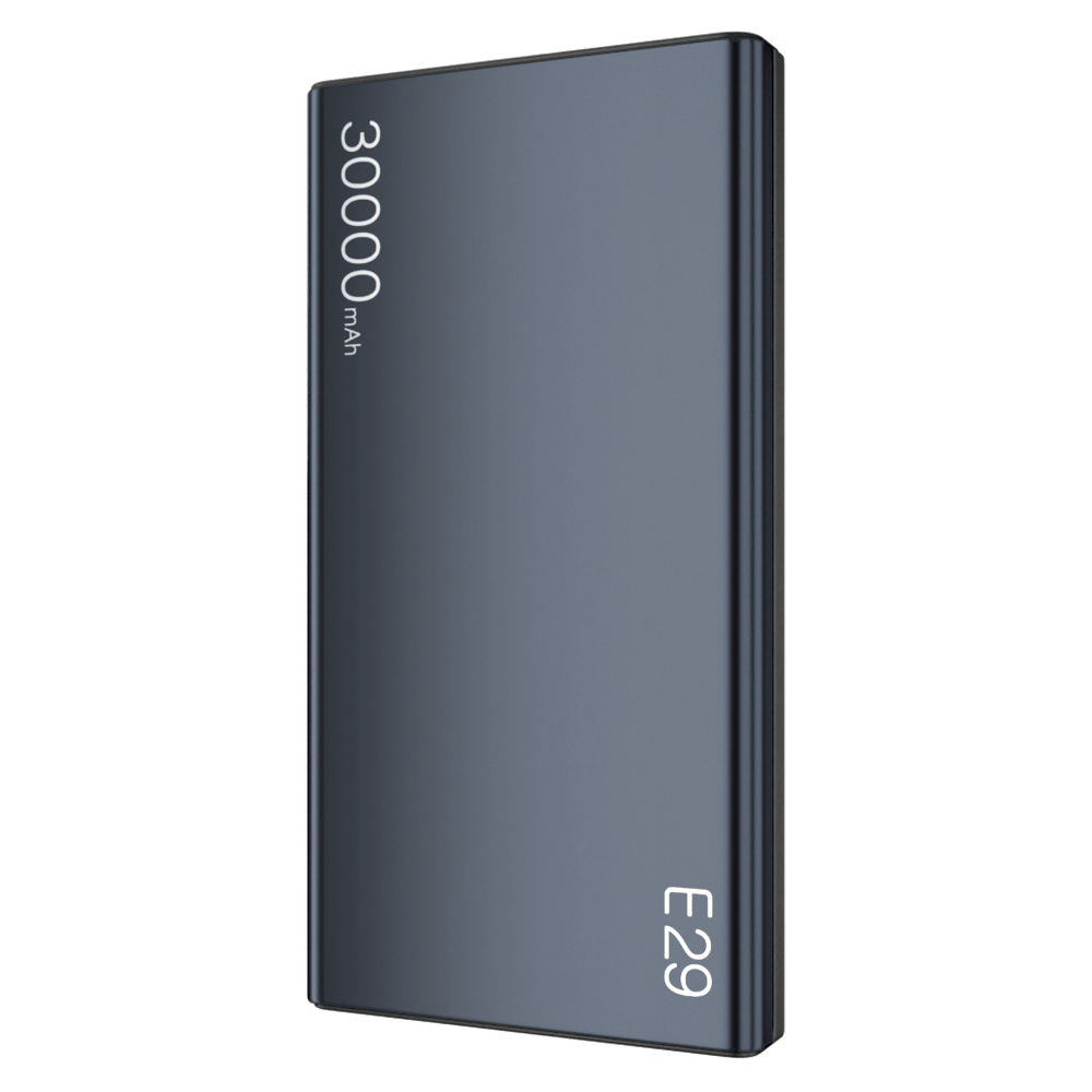 แบตเตอรี่สำรอง ORSEN BY ELOOP  E29 สีเทา ความจุ 30000MAH เทคโนโลยีชาร์จเร็ว PD 20W QC3.0
