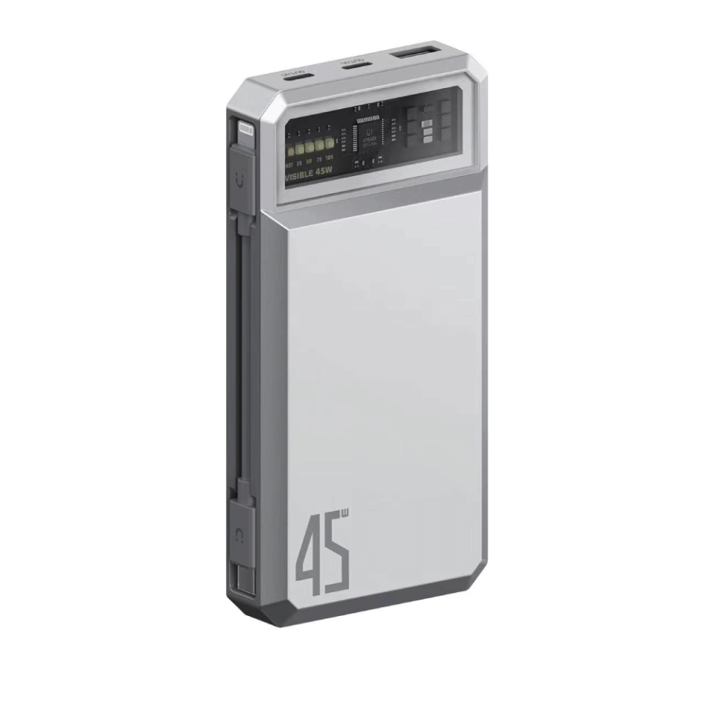 แบตเตอรี่สำรอง ORSEN BY ELOOP E59L สีเงิน 20000MAH ชาร์จเร็ว 45W รองรับ QC3.0 PD PPS UFCS