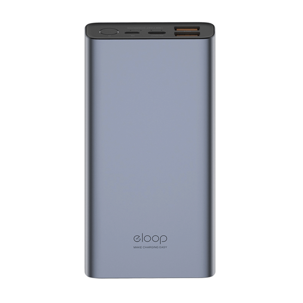 แบตเตอรี่สำรอง ORSEN BY ELOOP E37 สีเทา 22000MAH ชาร์จเร็ว PD 20W QC 3.0