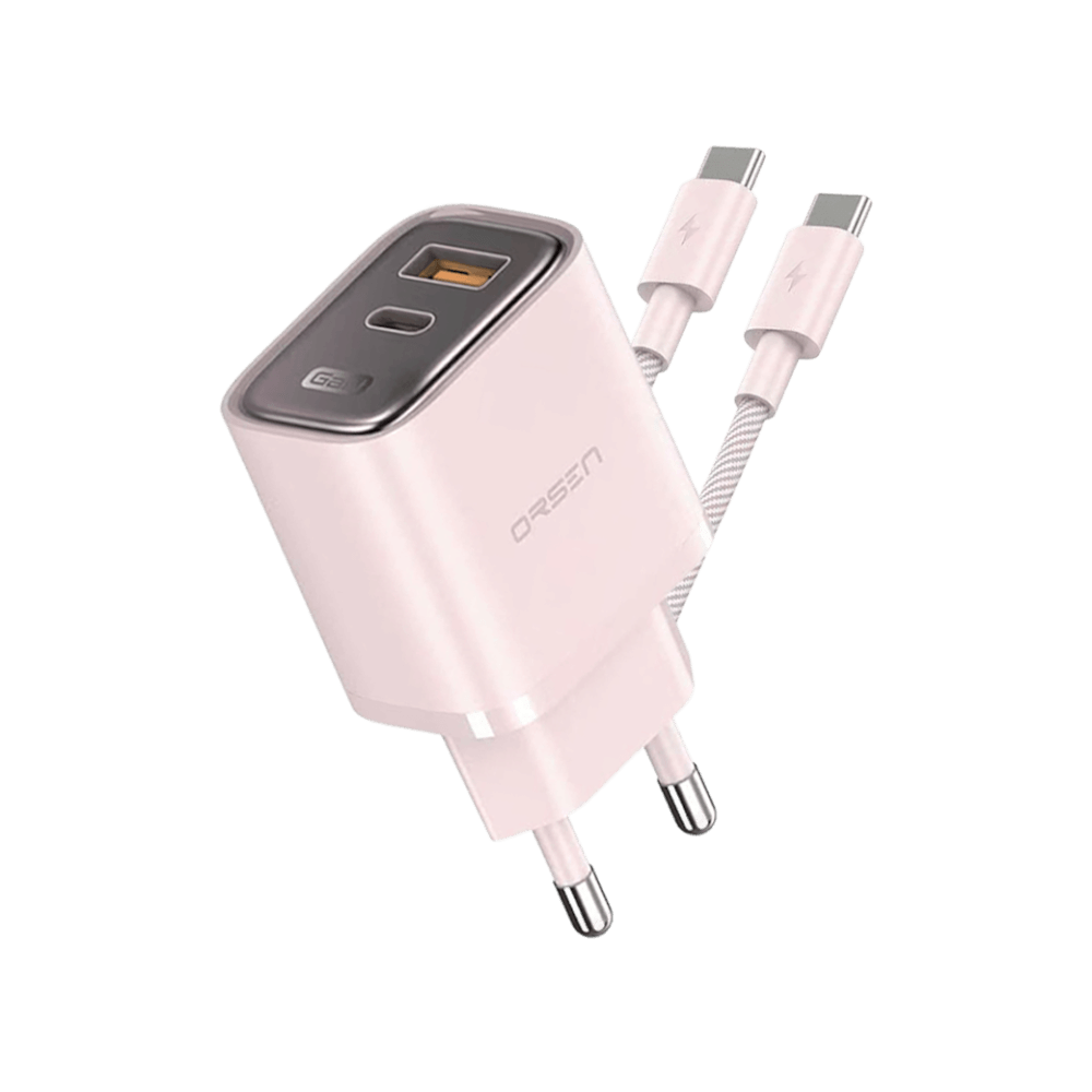 หัวชาร์จ ELOOP C31TC สีชมพู หัวชาร์จเร็ว และ สายชาร์จเร็ว PD 45W สำหรับ สมาร์ทโฟน ทุกรุ่น ANDROID PHONE_0
