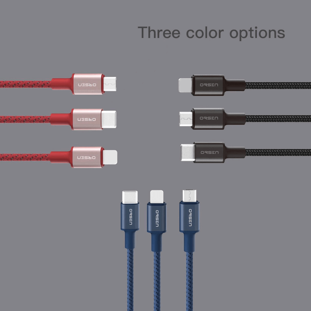 สายชาร์จ ORSEN BY ELOOP S9C USB TO TYPE-C 2.1A สายชาร์จเร็วยาว 1 เมตร DATA CABLE_2