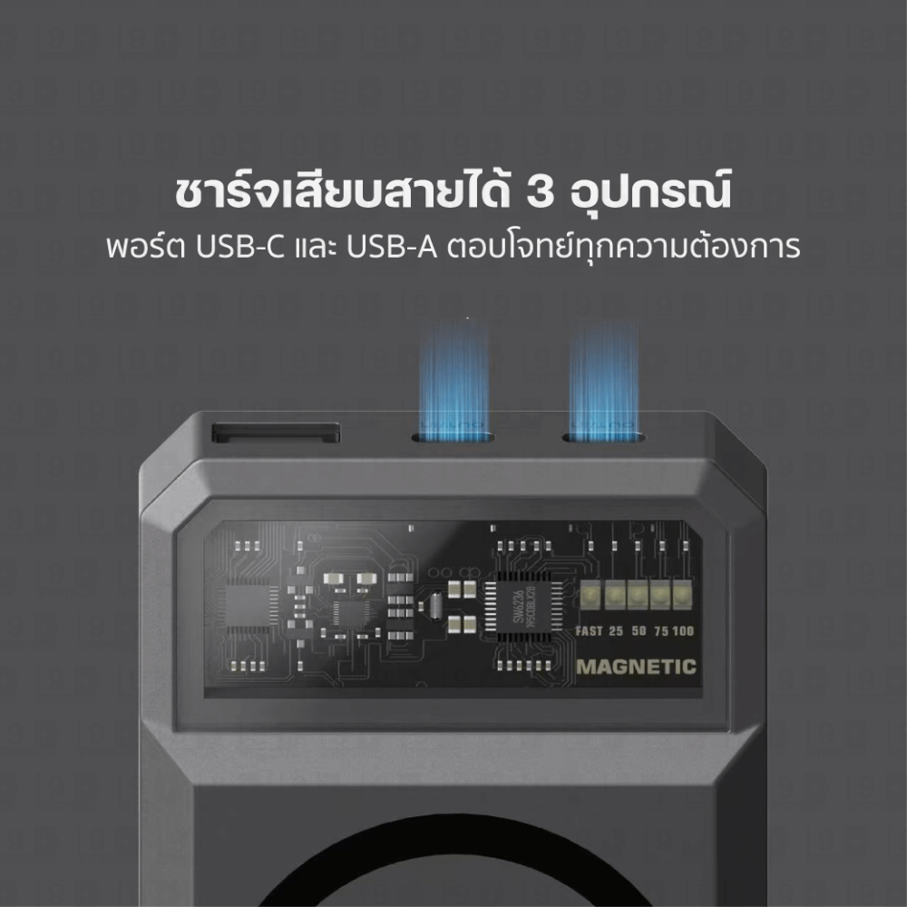 แบตเตอรี่สำรอง ORSEN BY ELOOP EW55 สีเทา 20000MAH แบตเตอรี่สำรอง PD 20W_3