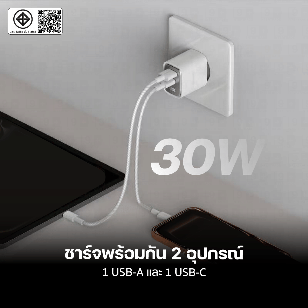 หัวชาร์จ ELOOP C31TC สีชมพู หัวชาร์จเร็ว และ สายชาร์จเร็ว PD 45W สำหรับ สมาร์ทโฟน ทุกรุ่น ANDROID PHONE_3