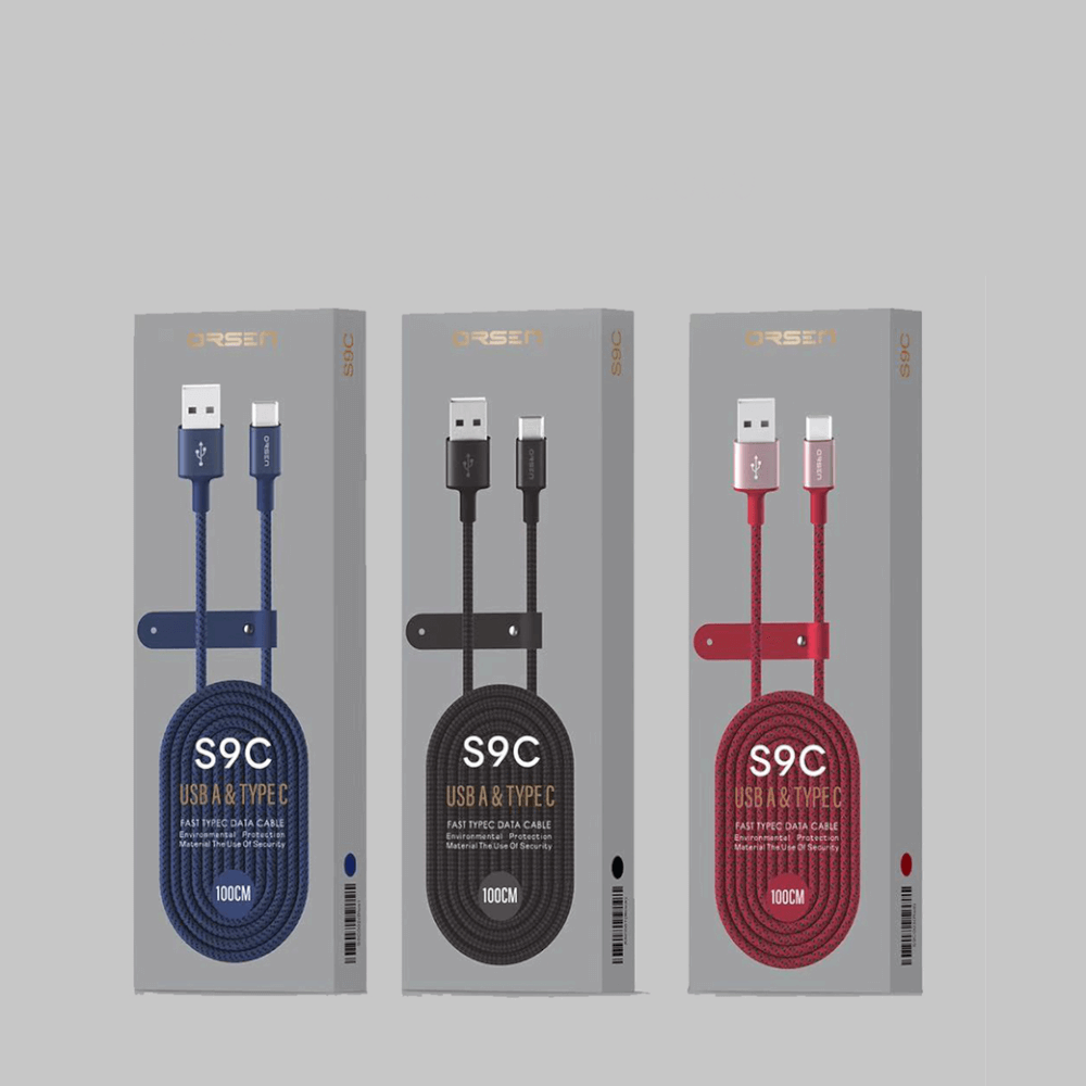 สายชาร์จ ORSEN BY ELOOP S9C USB TO TYPE-C 2.1A สายชาร์จเร็วยาว 1 เมตร DATA CABLE_5