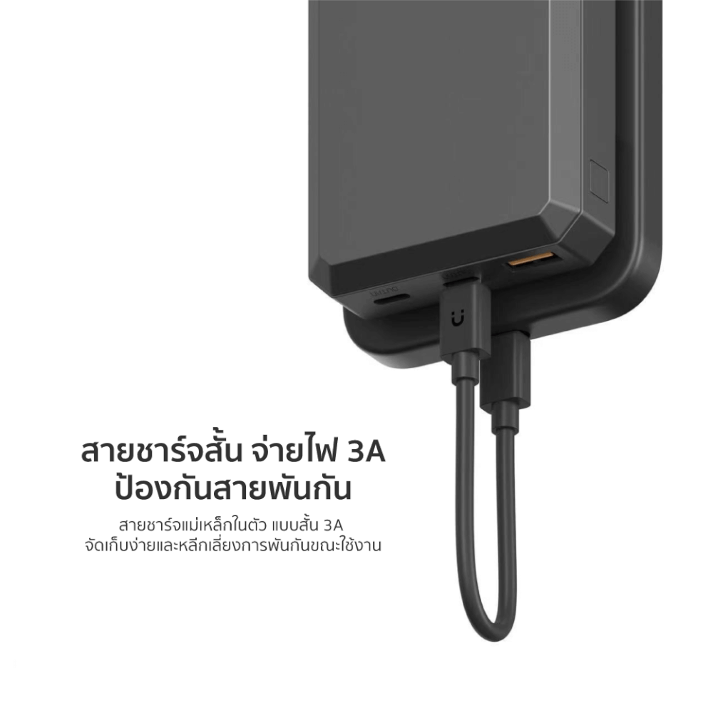 แบตเตอรี่สำรอง ORSEN BY ELOOP E59C สีเงิน 20000MAH ชาร์จเร็ว 45W รองรับ QC3.0 PD PPS UFCS_6