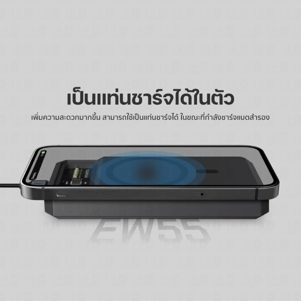 แบตเตอรี่สำรอง ORSEN BY ELOOP EW55 สีเงิน 20000MAH แบตเตอรี่สำรอง PD 20W_6