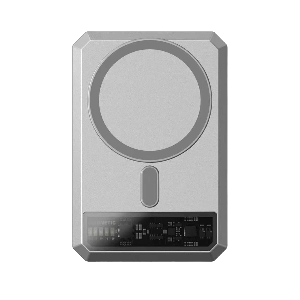 แบตเตอรี่สำรอง ORSEN BY ELOOP EW35 CCC 10000MAH สีเงิน ชาร์จไร้สายแม่เหล็กมีขาตั้งในตัว_0