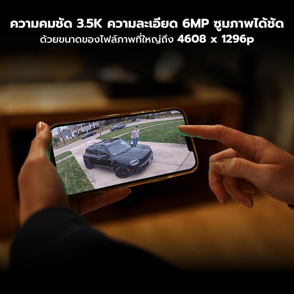 กล้องวงจรปิดภายนอก IMILAB EC6 PANORAMA กล้องวงจรปิด มุมมองกว้าง 180° คมชัด 3.5K หมุนได้ 344°_3