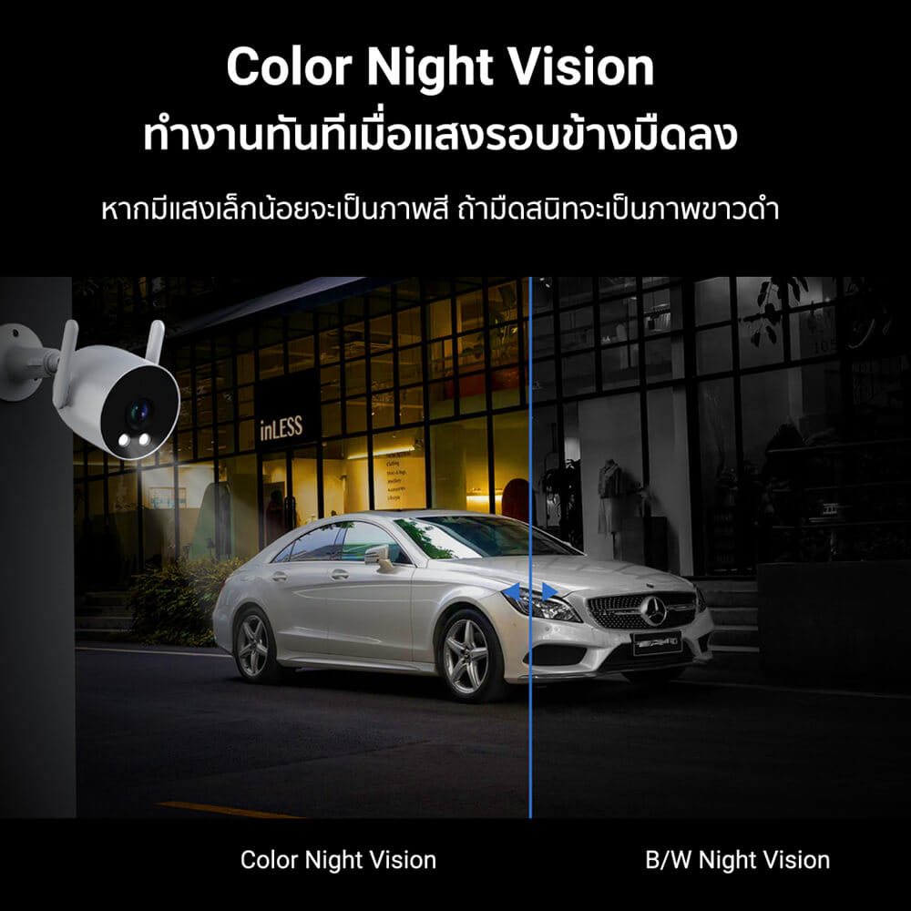 กล้องวงจรปิดภายนอก IMILAB EC3 LITE กล้องวงจรปิด AI ไล่โจร คมชัด 2K กันน้ำ กันฝุ่น IP66 ควบคุมผ่านแอป XIAOMI HOME -2Y_3