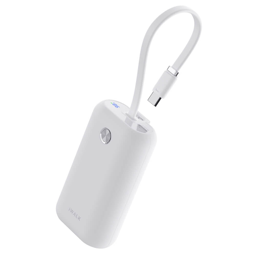 แบตเตอร์รี่สำรอง IWALK Power Mini 10000 MAH สายชาร์จในตัว TypeC สี Black  รองรับการชาร์จเร็ว 22.5Wเล็กกะทัดรัด_0