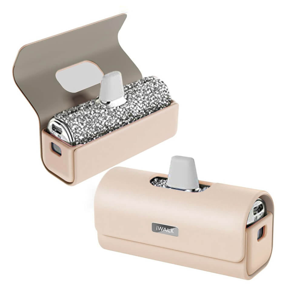 เคสซองหนัง IWALK LINKPOD BAG สีชมพู สำหรับใส่แบตสำรองแบบพกพา