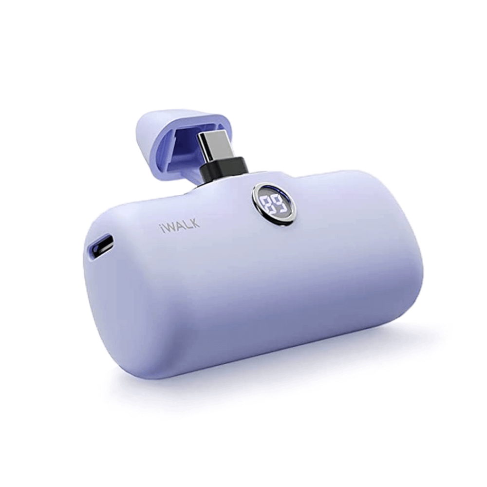 แบตเตอร์รี่สำรอง IWALK LINKPOD PRO 4800 MAH หัวชาร์จไร้สาย หัว TYPE C สี PURPLE