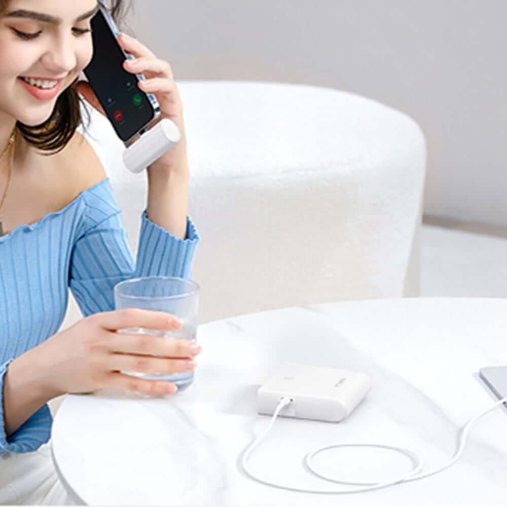 แบตเตอรี่สำรอง IWALK LINKPOD PLUS 13500MAH ชาร์จเร็ว 20W FASTCHARGE : WHITE : LIGHTNING_8