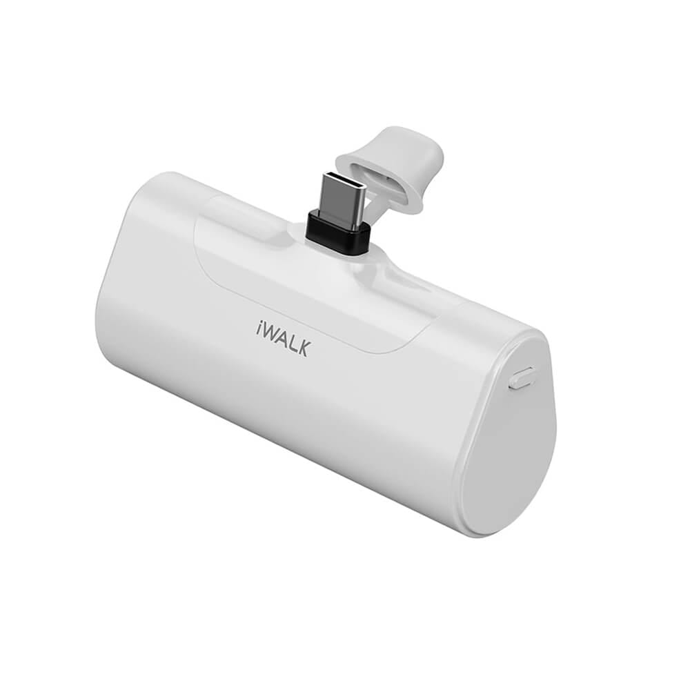 แบตเตอร์รี่สำรอง iWALK LinkPod4 ความจุ 4500mAh หัวชาร์จTypeC สี White  รองรับการชาร์จเร็ว 20W