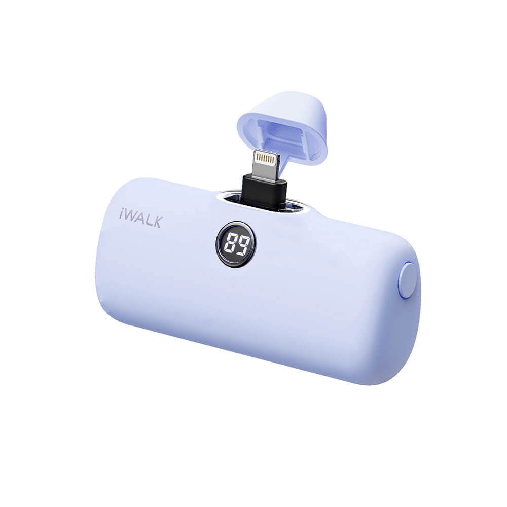 แบตเตอร์รี่สำรอง IWALK LINKPOD PRO 4800 MAH หัวชาร์จไร้สายหัว หัวชาร์จ LIGHTNING สี PURPLE