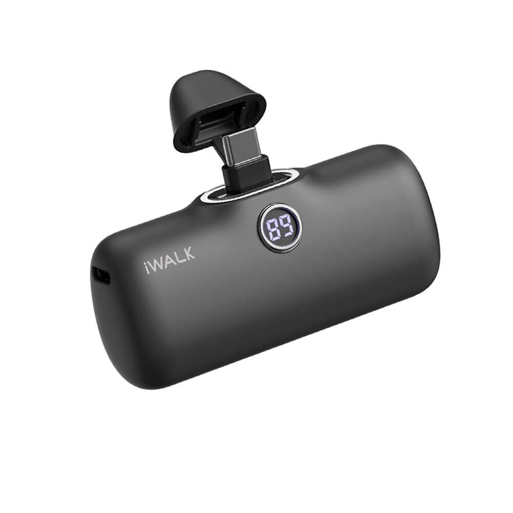 แบตเตอร์รี่สำรอง IWALK LINKPOD PRO 4800 MAH หัวชาร์จไร้สาย หัว TYPEC สี BLACK