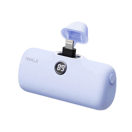 แบตเตอร์รี่สำรอง IWALK LINKPOD PRO 4800 MAH หัวชาร์จไร้สายหัว หัวชาร์จ LIGHTNING สี PURPLE_2