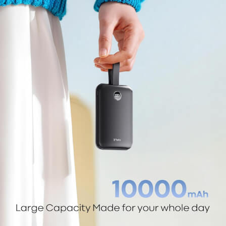แบตเตอร์รี่สำรอง iWALK Power Hybrid 10000mAh สี Black ชาร์จระบบ MagSafe มาพร้อมสายชาร์จในตัว รองรับการชาร์จเร็ว 30W FastCharge_2