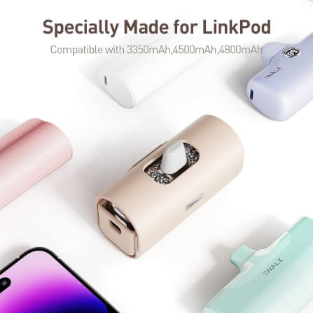 เคสซองหนัง IWALK LINKPOD BAG สีชมพู สำหรับใส่แบตสำรองแบบพกพา_3