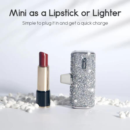 แบตเตอร์รี่สำรอง IWALK SECRET4500 MAH หัวชาร์จไร้สายหัว หัวชาร์จ LIGHTNING สี SILVER DIAMOND_4