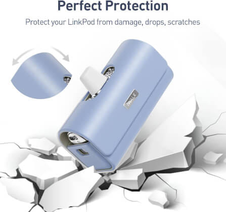 เคสซองหนัง IWALK LINKPOD BAG สีม่วง สำหรับใส่แบตสำรองแบบพกพา_5